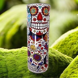 Colorful Sugar Skull Tumbler
